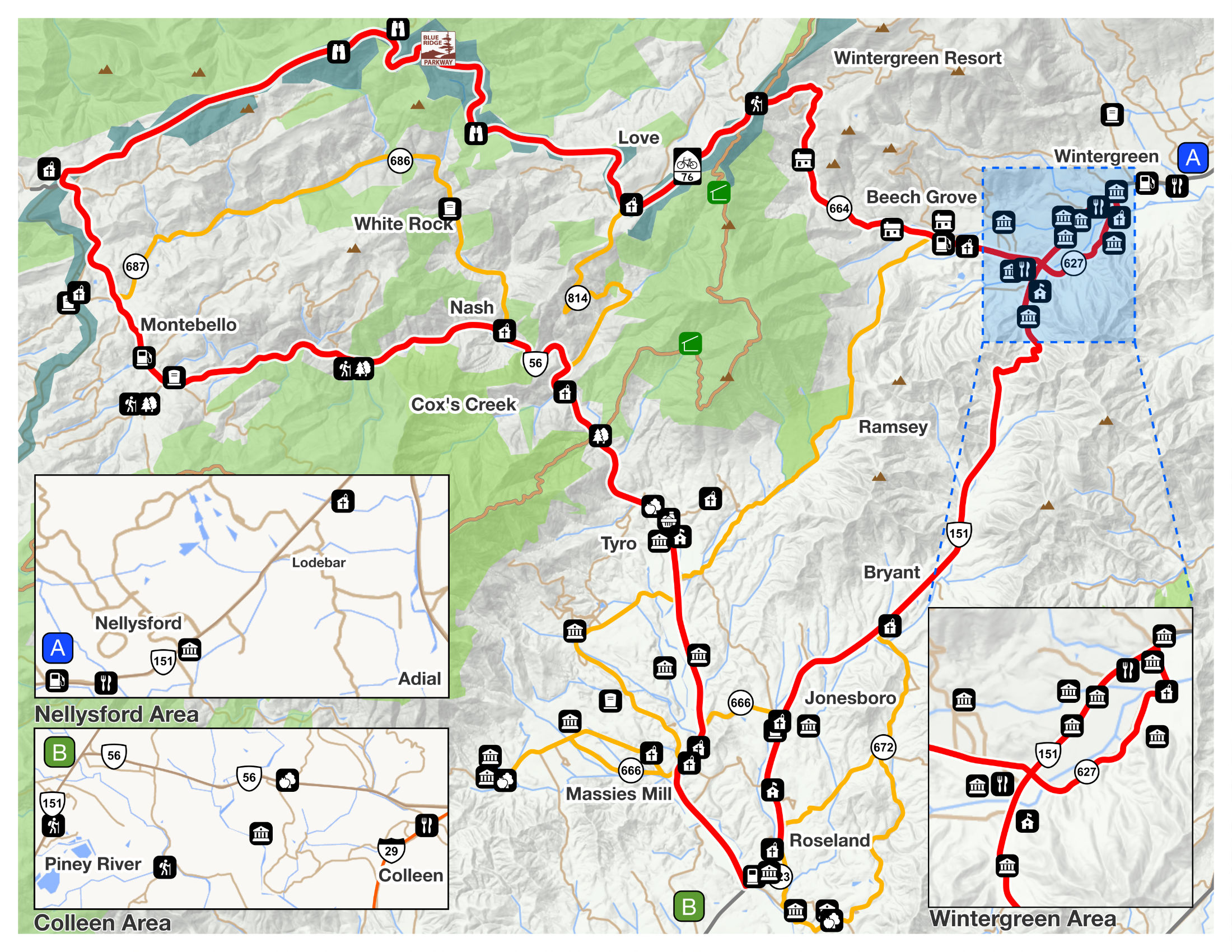 Nelson Scenic Loop map